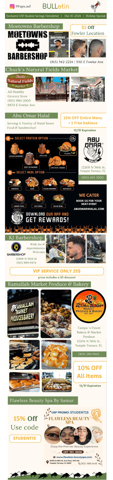 9Yaps online student savings newsletter