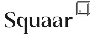 a square logo with a square frame and a square frame