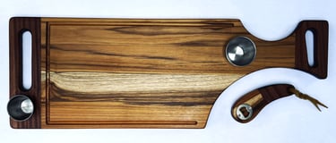 X-Large Charcuterie Board, Cutting Board, Serving Board. Reversible Wooden Chopping Whith 4oz - 2.5o