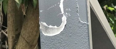 sơn tĩnh điện bị bong tróc