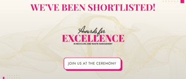 "we've been shortlisted" graphic for the 2026 Awards for Excellence 