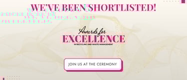 "we've been shortlisted" graphic for the 2026 Awards for Excellence 