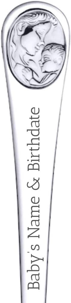 Personalized Baby Feeding Spoon | Custom Engraving Name & Birthdate 