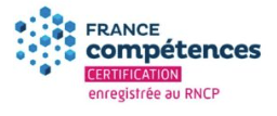 Certification RNCP France Compétences
