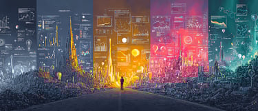 Data chaos landscape with all data merging