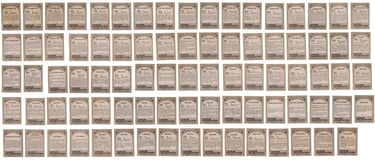 1971 Fleer Harlem Globetrotters Basketball Cards Full Set (Backs)