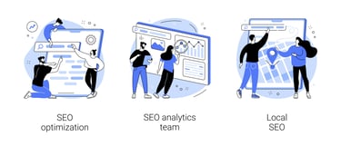Travail SEO : optimisation, campagne locale, analyse de résultats