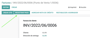 registrar pago