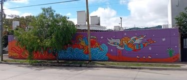 Mural "Parade", Roly Arias
