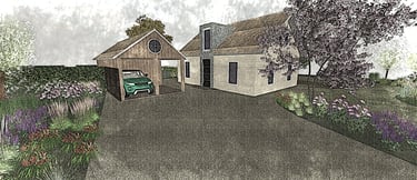 3D impressie voortuin