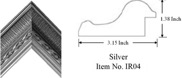 Silver Picture Frame Item No. IR04