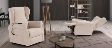 Poltrona relax Bergè Corrado in salotto moderno per il comfort quotidiano