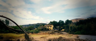 Casa cerca del barranco del poyo destruida por la DANA