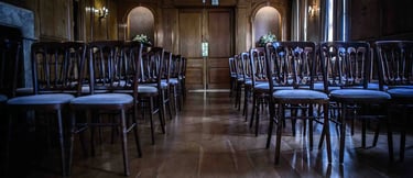 interior view of the ceremony room at Burgh House Hampstead