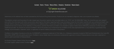 green glucose privacy and copyright