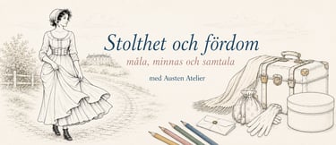 Stolthet och fördom. Roman i bilder att färglägga.