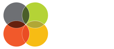 White text Women's Business Council with four overlapping circles in grey, green, orange, and red