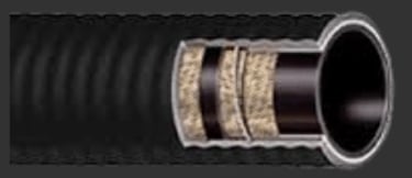 MANGUERA CON BRIDAS PARA MATERIALES GRANALLA O ARENA