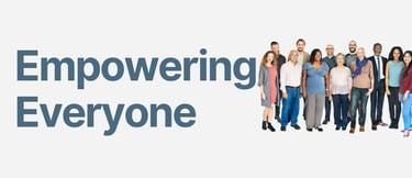 Group of people empowered together