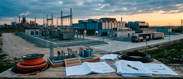Infraestructura de IA con centro de datos, energía y logística para empresas globales