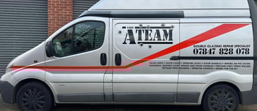 van sign with a retro tv theme