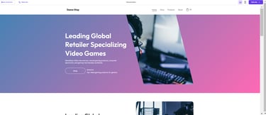 your website created with IA