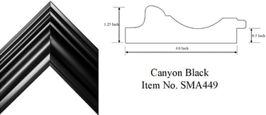 Canyon Black Picture Frame Item No. SMA449