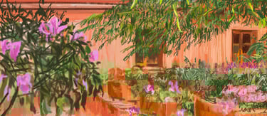 Oaxaca hotel - digital postcard