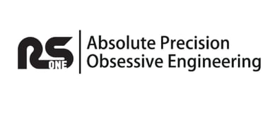 rs one logo for absolute precision and obsessive engineering