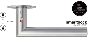 Griffwerk durų rankenos - LUCIA PIATTA S brushed steel