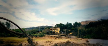 Barranco del pollo tras la dana en valencia 2024