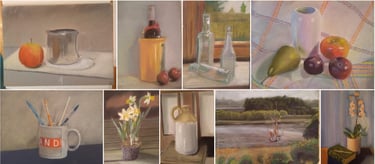 Chalk pastel artwork by Mark D. Exon