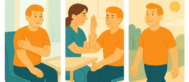 Aivovamman kuntoutus etenee eri terapioiden avulla kohti parempaa toimintakykyä.