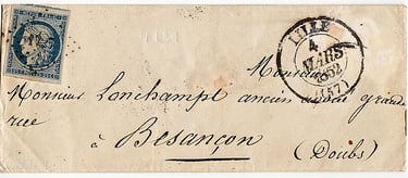 Losange Petits Chiffres 1727 et type 13.