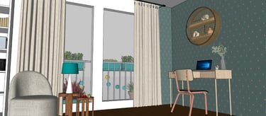 Aménagement d'un balcon "projet Turquoise"