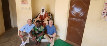 American Tourists Visiting A Paramount King in Ivory Coast