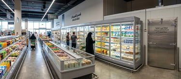 Commercial supermarket refrigeration solutions in Saudi Arabia