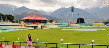 HPCA Stadium Dharamshala scenic view.