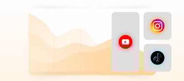 une image de réseaux sociaux avec des icons de réseaux sociaux