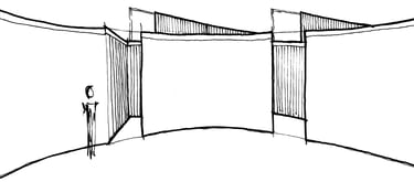 an architectural sketch