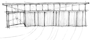 an architectural sketch