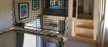 Chambres en mezzanine Tiny House Saignon