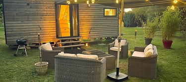 Ambiance extérieure Tiny-house Saignon