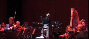 David De Mata playing electronics in 4 Seasons Recomposed