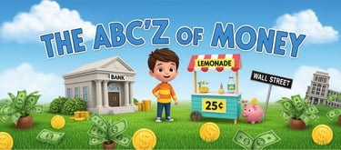 Family learning financial literacy with ABCZ of Money tools and resources