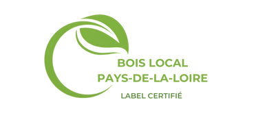un logo d'une entreprise de bois local au Pays de la Loire