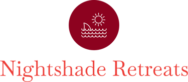 Logo and access link to the Nightshade Retreats website