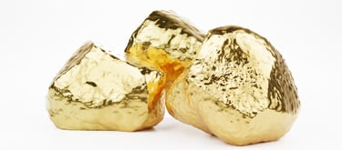 Gold Nuggets indicating chemical equilibrium