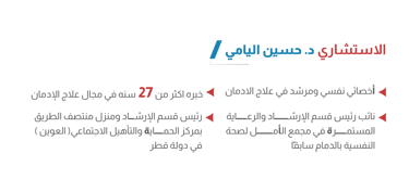 دكتور حسين اليامي في أيقونة الشفاء للعلاج النفسي