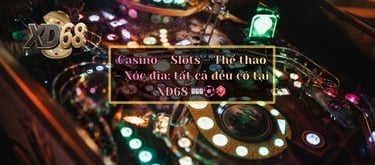Các sảnh casino, thể thao, slots và xóc đĩa tại XD68 được cung cấp bởi SA Gaming, Evolution, PG Soft, Pragmatic Play.